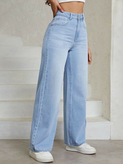 High Waist Straight Jeans